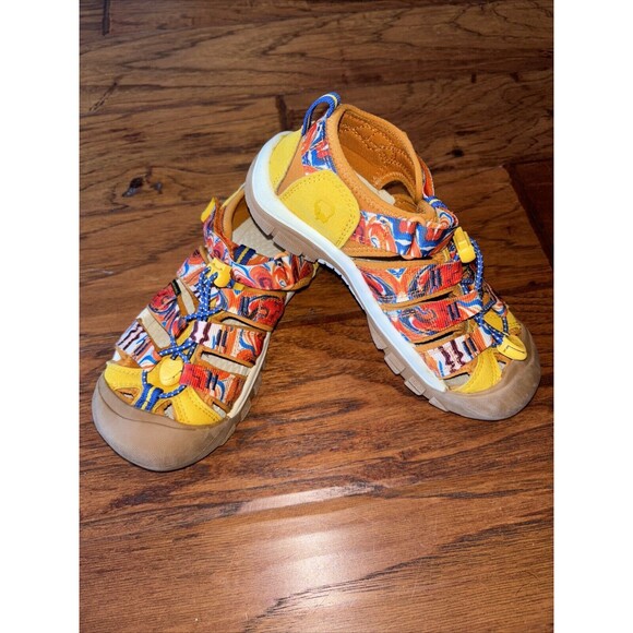 Keen Newport X Outdoor Afro Closed Toe Sandal Waterproof Shoe Hiking Kids Size 2 - Picture 2 of 10